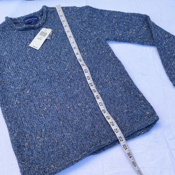 Vintage Charter Club Blue Crew Neck Sweater Size PP - Picture 4 of 10